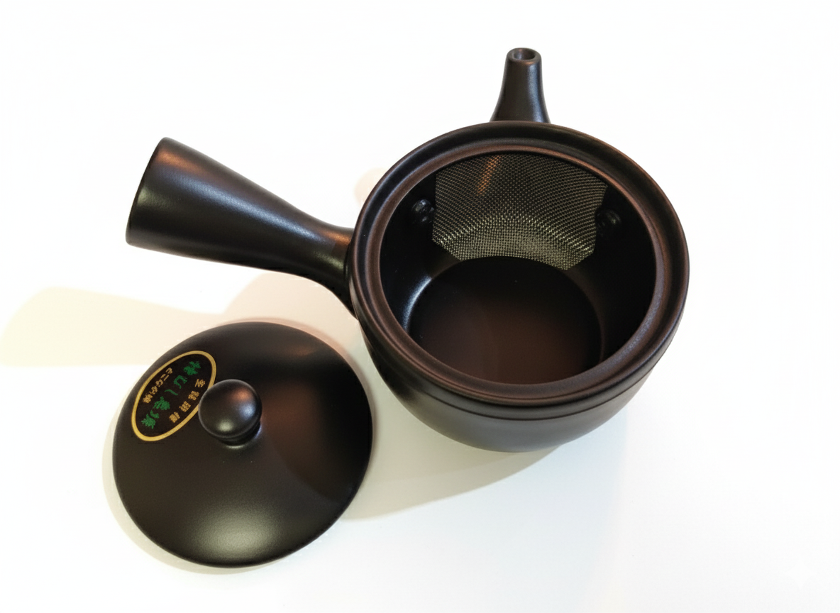 Théière noire en céramique de Tokoname