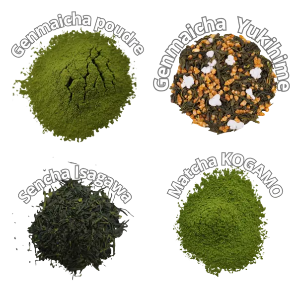 GENMAICHA POUDRE – Rituel Matcha – Infusion en tasse de 200 ml et rituel de dégustation traditionnel japonais à 80°C (vue latérale)